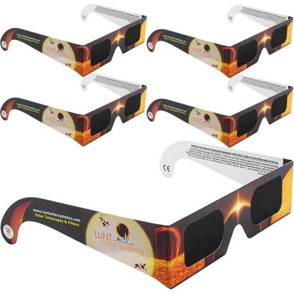 5 Pack Premium Eclipse Glasses AAS Approved 2024 Solar Glasses, CE ISO Certified - Picture 1 of 7